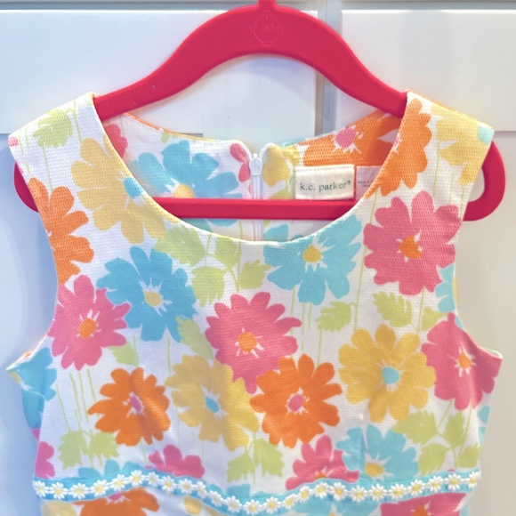 K.C. Parker Girls size 12 shift dress. EUC. Lilly Pulitzer -ish - Picture 3 of 4